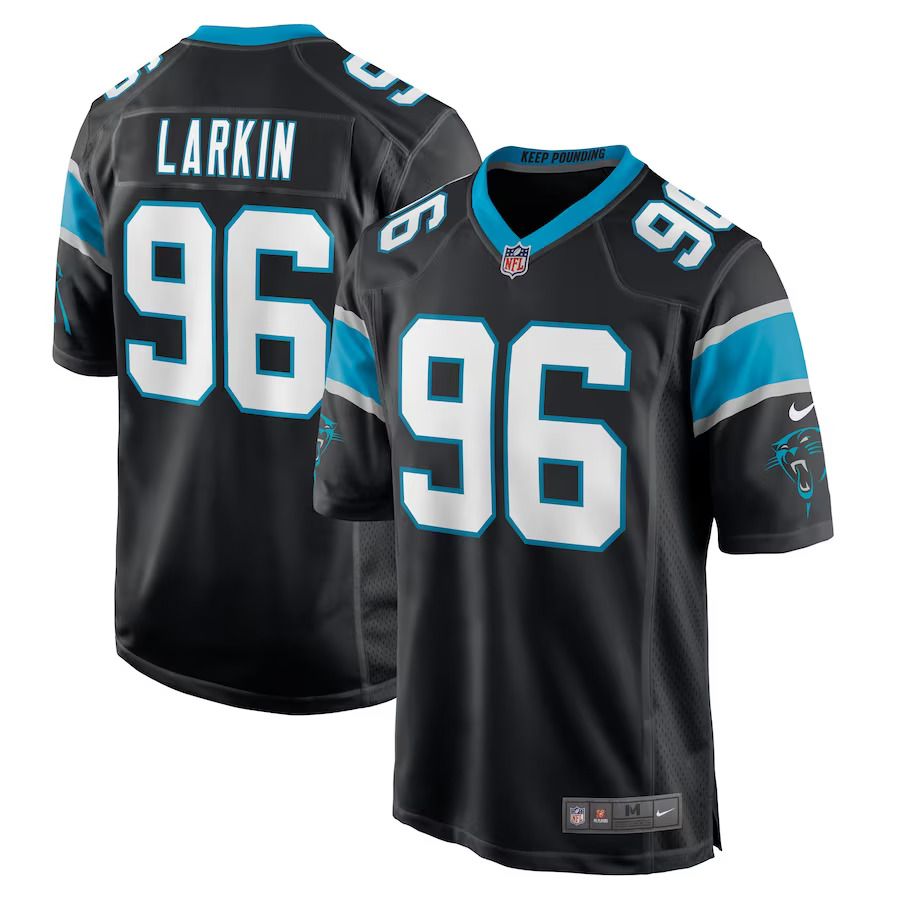 Men Carolina Panthers #96 Austin Larkin Nike Black Game Player NFL Jersey